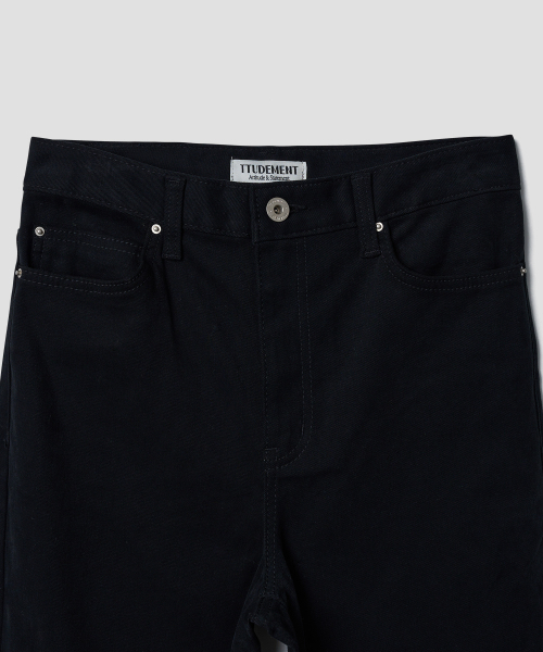 TTUDEMENT（トュードメント）の「COTTON FLARED PANTS_BLACK（その他パンツ・レディース・その他・LARGE/SMALL/MEDIUM）」の5枚目の写真