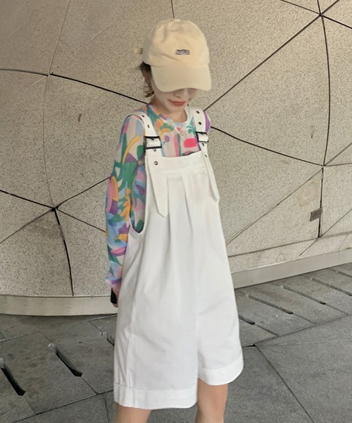 VIBGYOR Women(ヴィブジョー ウィメン)の「【Mayree】マルチ柄メッシュトップス(Tシャツ/カットソー・レディース・マルチ・FREE)」の3枚目の写真