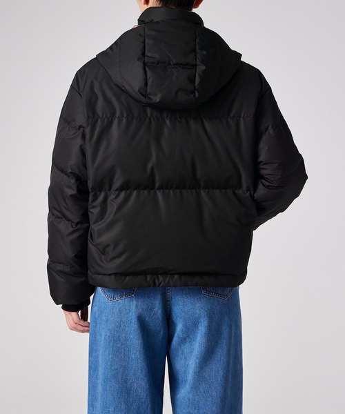 PS Paul Smith(ピーエスポールスミス)の「ウィメンズ "Tea Floral" ボンネットフード ショートダウン / 255351 JK355(ダウンジャケット/コート・レディース・ブラック・40)」の9枚目の写真