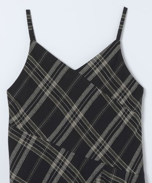 JEANASIS（ジーナシス）の「モールチェックミニワンピース/612205（チュニック・レディース・ブラック系その他/ベージュ系その他・FREE）」の5枚目の写真