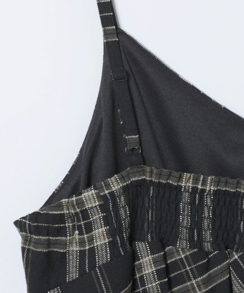 JEANASIS（ジーナシス）の「モールチェックミニワンピース/612205（チュニック・レディース・ブラック系その他/ベージュ系その他・FREE）」の9枚目の写真