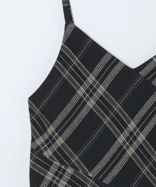 JEANASIS（ジーナシス）の「モールチェックミニワンピース/612205（チュニック・レディース・ブラック系その他/ベージュ系その他・FREE）」の6枚目の写真