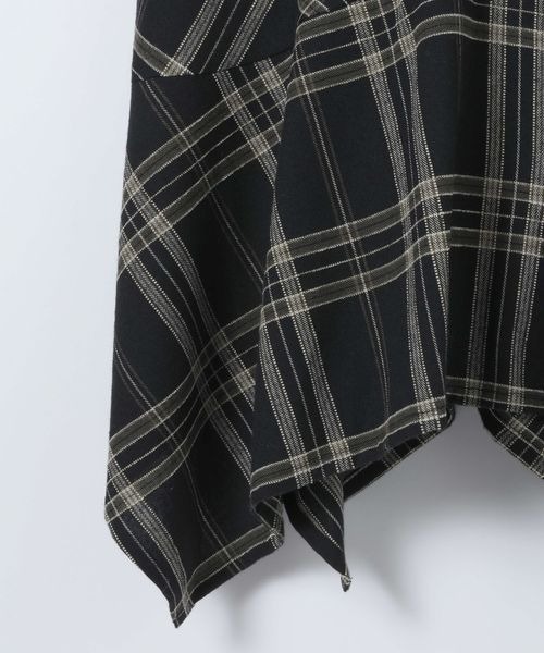 JEANASIS（ジーナシス）の「モールチェックミニワンピース/612205（チュニック・レディース・ブラック系その他/ベージュ系その他・FREE）」の7枚目の写真