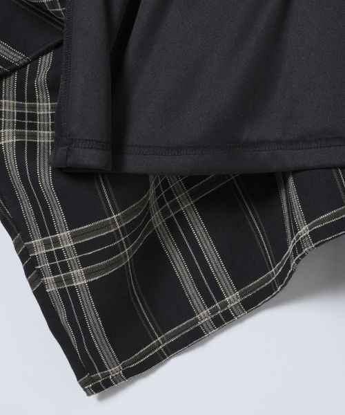 JEANASIS（ジーナシス）の「モールチェックミニワンピース/612205（チュニック・レディース・ブラック系その他/ベージュ系その他・FREE）」の10枚目の写真