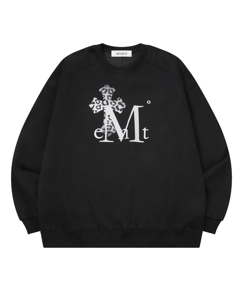 MUCENT(ムセント)の「サハラグラデーションヒョウ柄クロススウェット 男女共用 (2カラー)(スウェット・レディース・グレー/ブラック・FREE)」の2枚目の写真