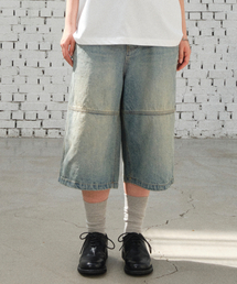 DIVEIN（ダイブイン）の「DENIM BURMUDA WORK PANTS (WASHED BLUE)（その他パンツ）」
