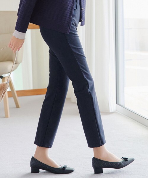 Tiaclasse(ティアクラッセ)の「【日本製】メランジプリント裏起毛スリムパンツ(その他パンツ・レディース・ネイビー/グレー/ブラック・M/L/S)」の11枚目の写真