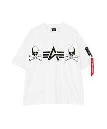 Alpha Industries（アルファインダストリーズ）の「Alpha Industries × MASTERMIND WORLD　Graphic T-Shirt/アルファ インダストリーズ × マスターマインド ワールド コラボ グラフィック Tシャツ（Tシャツ/カットソー）」