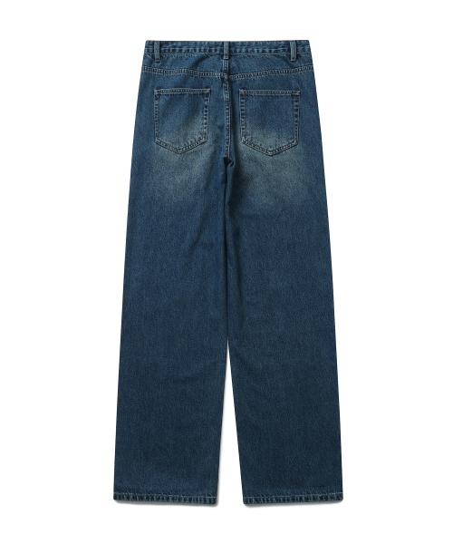 CONNECT KINLOCH（コネクトキンロック）の「ルーズストレートデニムパンツ（ミディアムブルー）（デニムパンツ・メンズ・その他・2XL/LARGE/MEDIUM/X-LARGE）」の2枚目の写真