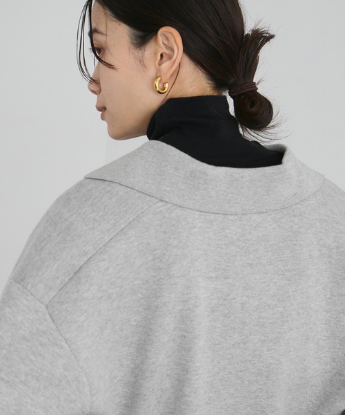 SALON adam et rope'（サロン アダム エ ロペ）の「【WEB限定】スキッパーニットプルオーバー（ニット/セーター・レディース・ブラック/グレー/オフホワイト・FREE）」の14枚目の写真