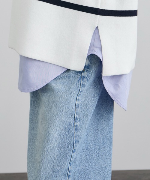 SALON adam et rope'（サロン アダム エ ロペ）の「【WEB限定】スキッパーニットプルオーバー（ニット/セーター・レディース・ブラック/グレー/オフホワイト・FREE）」の19枚目の写真