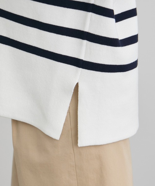 SALON adam et rope'（サロン アダム エ ロペ）の「【WEB限定】スキッパーニットプルオーバー（ニット/セーター・レディース・ブラック/グレー/オフホワイト・FREE）」の4枚目の写真