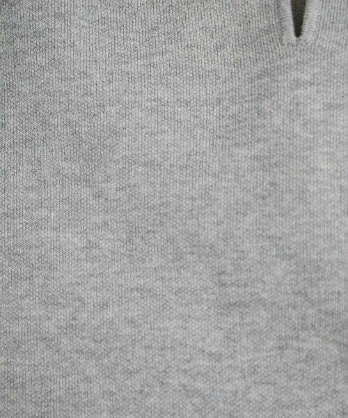 SALON adam et rope'（サロン アダム エ ロペ）の「【WEB限定】スキッパーニットプルオーバー（ニット/セーター・レディース・ブラック/グレー/オフホワイト・FREE）」の7枚目の写真