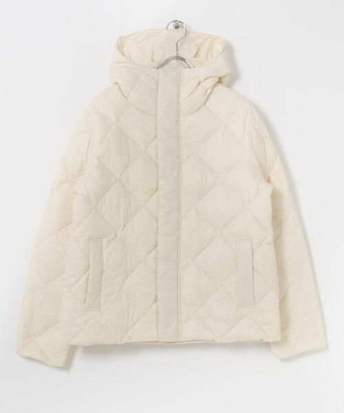 URBAN RESEARCH ROSSO WOMEN（アーバンリサーチ　ロッソ）の「TAION　HOOD DOWN JACKET（ダウンジャケット/コート・レディース・オフホワイト/ブラック・MEDIUM/SMALL）」の2枚目の写真
