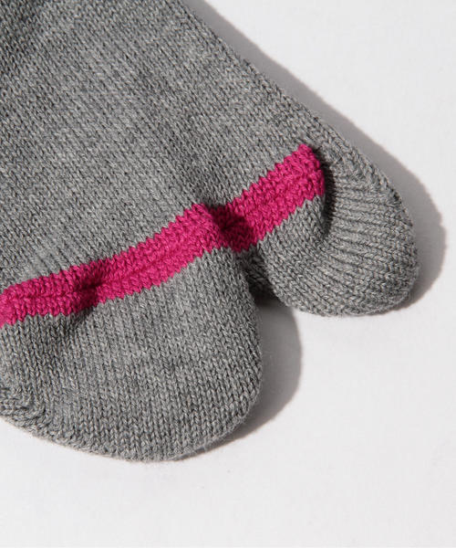 BEAMS BOY（ビームスボーイ）の「BEAMS BOY / ライン入り 3/4 タビソックス（ソックス/靴下・レディース・ホワイト/グレー/ネイビー・ONE SIZE）」の6枚目の写真