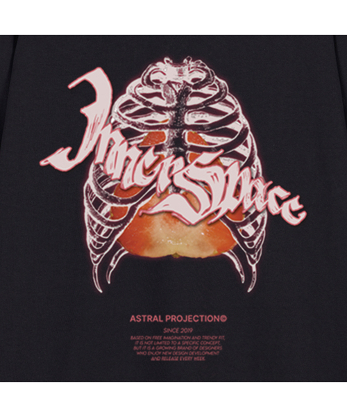 ASTRAL PROJECTION(アストラルプロジェクション)の「イナー スペース オーバーサイズ ロングスリーブ Tシャツ_チャコール(Tシャツ/カットソー・メンズ・その他・LARGE/MEDIUM/X-LARGE)」の5枚目の写真