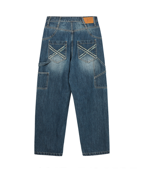 NYXX（エヌワイエックスエックス）の「SLUB DENIM CARPENTER PANTS WASHED BLUE（デニムパンツ・レディース・その他・MEDIUM/SMALL）」の3枚目の写真