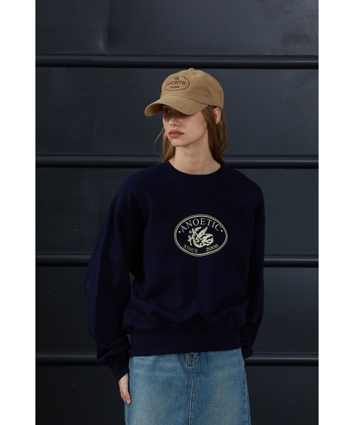 ANOETIC（アノエティック）の「ANC BIRD SWEATSHIRT_NAVY（スウェット・レディース・ネイビー・FREE）」の2枚目の写真