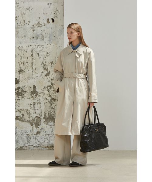 ANOETIC(アノエティック)の「ANC SINGLE TRENCH COAT_BEIGE(トレンチコート・レディース・ベージュ・FREE)」の2枚目の写真