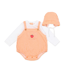 ORGANICMOM（オーガニックマム）の「オチェックロングソバディスーツ MLSPQS01（ロンパース・レディース）」