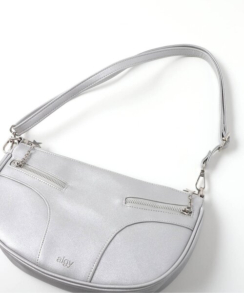 algy（アルジー）の「ジップデザインショルダー（ショルダーバッグ・キッズ・ブラック/シルバー・FREE）」の7枚目の写真