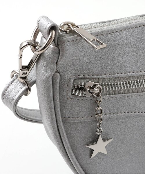 algy（アルジー）の「ジップデザインショルダー（ショルダーバッグ・キッズ・ブラック/シルバー・FREE）」の6枚目の写真