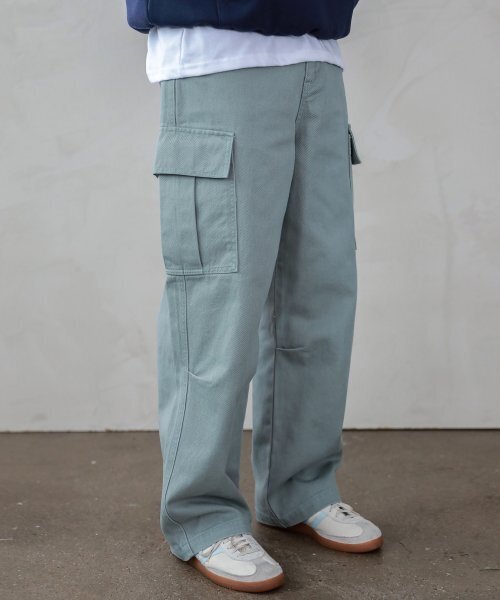 ESN(イーエスエヌ)の「セミワイドカーゴコットンパンツミント(その他パンツ・メンズ・その他・LARGE/X-LARGE)」の1枚目の写真