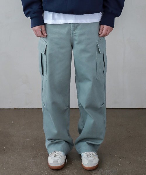 ESN(イーエスエヌ)の「セミワイドカーゴコットンパンツミント(その他パンツ・メンズ・その他・LARGE/X-LARGE)」の3枚目の写真