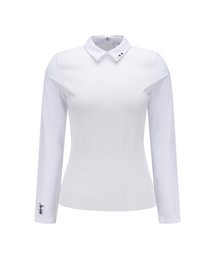 WOMEN SP HYBRID LONG T-SHIRT_WH