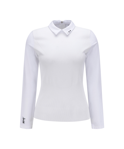 ANEW GOLF(アニューゴルフ)の「WOMEN SP HYBRID LONG T-SHIRT_WH(Tシャツ/カットソー・レディース・その他・X-SMALL/SMALL)」の1枚目の写真
