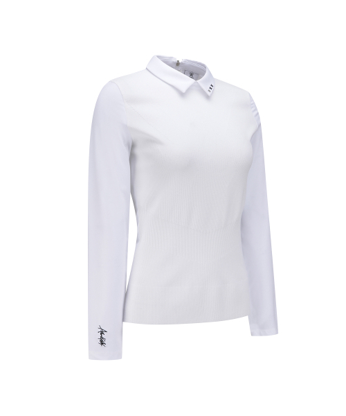 ANEW GOLF(アニューゴルフ)の「WOMEN SP HYBRID LONG T-SHIRT_WH(Tシャツ/カットソー・レディース・その他・X-SMALL/SMALL)」の4枚目の写真