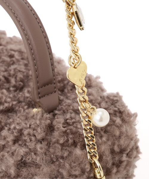 JILL by JILL STUART(ジルバイジルスチュアート)の「◇ボアバニティバッグ(ショルダーバッグ・レディース・モカ/ホワイト/ピンク・FREE)」の22枚目の写真