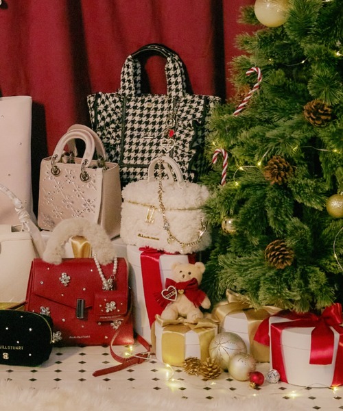 JILL by JILL STUART(ジルバイジルスチュアート)の「◇ボアバニティバッグ(ショルダーバッグ・レディース・モカ/ホワイト/ピンク・FREE)」の8枚目の写真