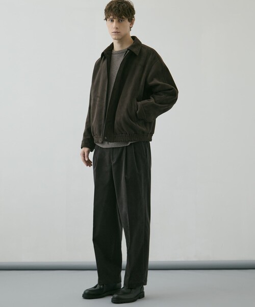 UNITED TOKYO(ユナイテッドトウキョウ)の「LEATHER TEX SUEDE FLIGHT JACKET |冬服/ムレ防止/A2/イージーケア(ブルゾン・メンズ・ダークブラウン/ブラック・1/2)」の5枚目の写真