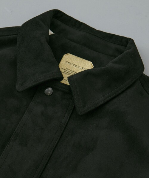 UNITED TOKYO(ユナイテッドトウキョウ)の「LEATHER TEX SUEDE FLIGHT JACKET |冬服/ムレ防止/A2/イージーケア(ブルゾン・メンズ・ダークブラウン/ブラック・1/2)」の17枚目の写真