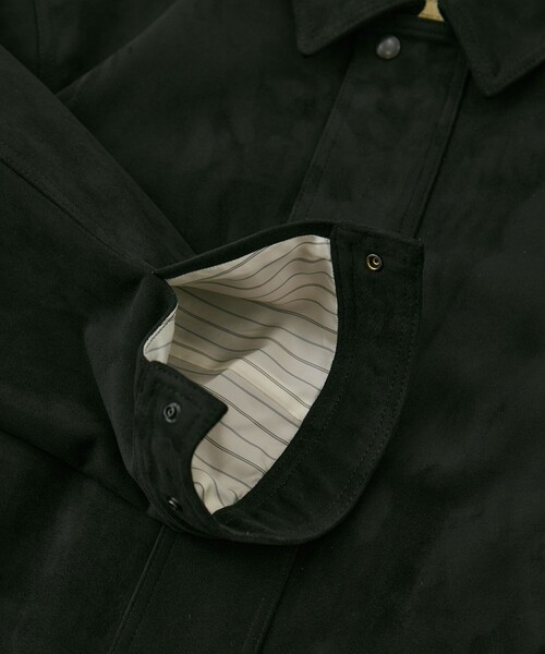 UNITED TOKYO(ユナイテッドトウキョウ)の「LEATHER TEX SUEDE FLIGHT JACKET |冬服/ムレ防止/A2/イージーケア(ブルゾン・メンズ・ダークブラウン/ブラック・1/2)」の20枚目の写真