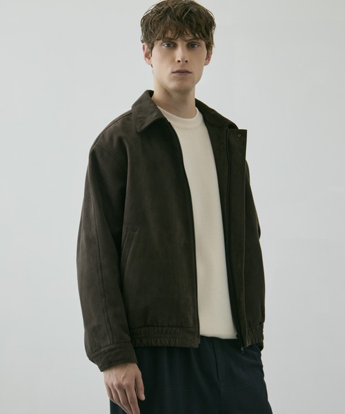 UNITED TOKYO(ユナイテッドトウキョウ)の「LEATHER TEX SUEDE FLIGHT JACKET |冬服/ムレ防止/A2/イージーケア(ブルゾン・メンズ・ダークブラウン/ブラック・1/2)」の12枚目の写真