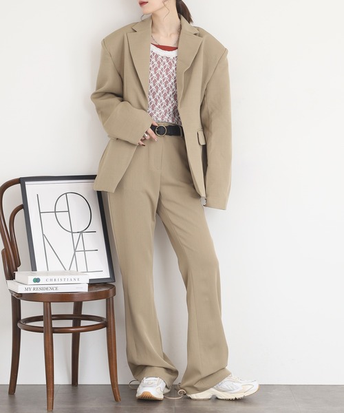 seyto ヴィンテージライクテーラードジャケット&フレアパンツ　セットアップ seyto（セイト）の「Vintage like tailored jacket / ヴィンテージ