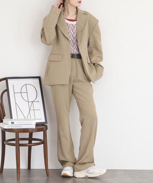 seyto ヴィンテージライクテーラードジャケット&フレアパンツ　セットアップ seyto（セイト）の「Vintage like tailored jacket / ヴィンテージ