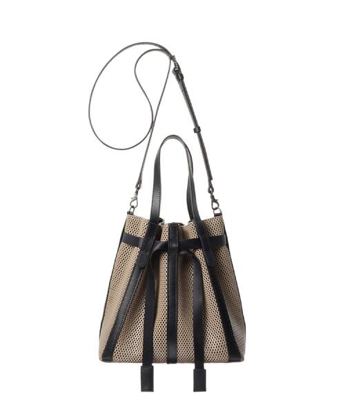 HIROKO HAYASHI(ヒロコハヤシ)の「PANIER(パニエ)2wayショルダーバッグ(ショルダーバッグ・レディース・ブラック/ベージュ系4・00)」の3枚目の写真