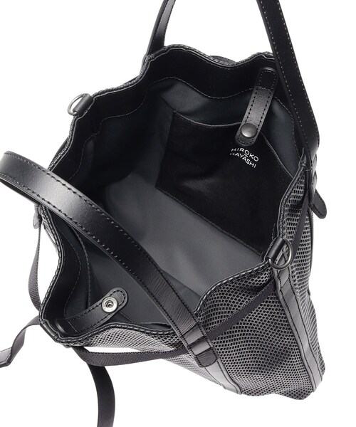 HIROKO HAYASHI(ヒロコハヤシ)の「PANIER(パニエ)2wayショルダーバッグ(ショルダーバッグ・レディース・ブラック/ベージュ系4・00)」の12枚目の写真