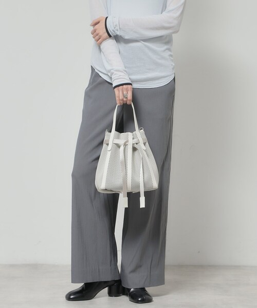 HIROKO HAYASHI(ヒロコハヤシ)の「PANIER(パニエ)2wayショルダーバッグ(ショルダーバッグ・レディース・ブラック/ベージュ系4/オフホワイト・00)」の12枚目の写真
