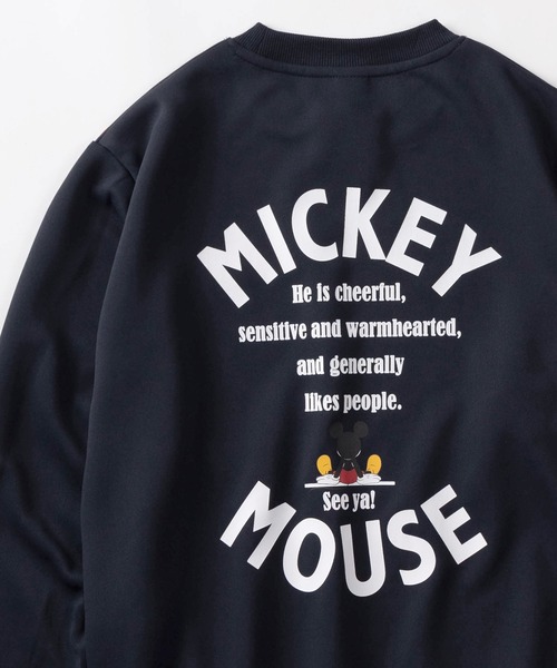 Disney(ディズニー)の「【71】【Disney/ディズニー】MICKEY MOUSE ダンボールニット スウェット/メンズ/レディース/ユニセックス(スウェット・レディース・ネイビー/ライトグリーン/チャコールグレー/アッシュグレー・M/L)」の4枚目の写真