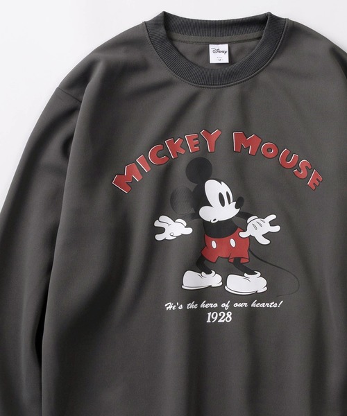 Disney(ディズニー)の「【71】【Disney/ディズニー】MICKEY MOUSE ダンボールニット スウェット/メンズ/レディース/ユニセックス(スウェット・レディース・ネイビー/ライトグリーン/チャコールグレー/アッシュグレー・M/L)」の1枚目の写真