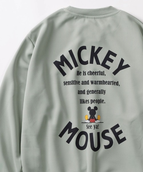 Disney(ディズニー)の「【71】【Disney/ディズニー】MICKEY MOUSE ダンボールニット スウェット/メンズ/レディース/ユニセックス(スウェット・レディース・ネイビー/ライトグリーン/チャコールグレー/アッシュグレー・M/L)」の3枚目の写真