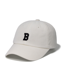 BUTDEEP（バッドディープ）の「CORDUROY B LOGO CURVED CAP-CREAM（キャップ）」