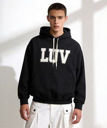 THESTORI（ザ・ストリ）の「[裏起毛] LUV フードパーカー (ブラック)（パーカー）」