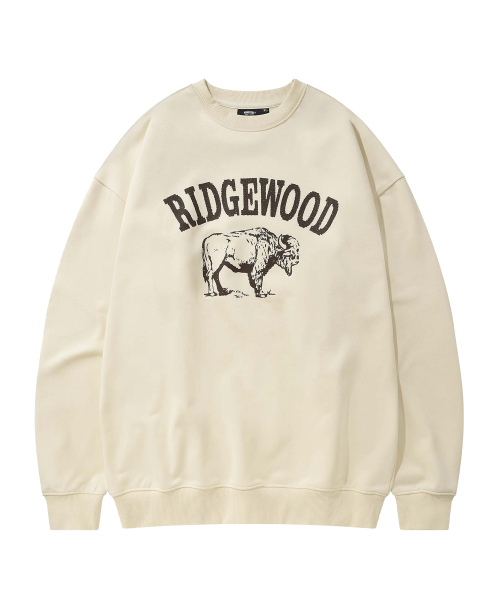 KANEITEI(カネイテイ)の「RIDGEWOOD CREWNECK (IVORY)(スウェット・レディース・アイボリー・MEDIUM/LARGE/X-LARGE)」の1枚目の写真