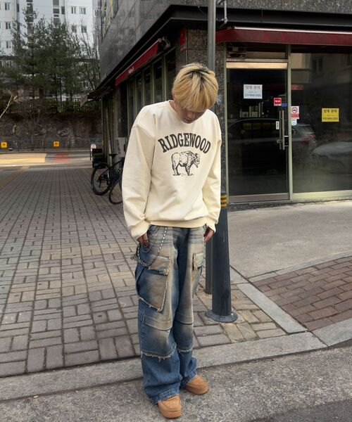 KANEITEI(カネイテイ)の「RIDGEWOOD CREWNECK (IVORY)(スウェット・レディース・アイボリー・MEDIUM/LARGE/X-LARGE)」の6枚目の写真
