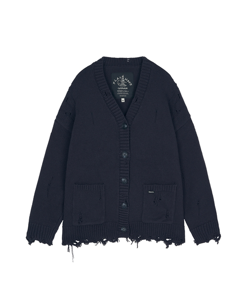 Xaos Vintage Cotton Cardigan Dark Navy